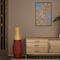 Uniquewise "31.5"" Tall Handcrafted Bamboo Floor Vase, Burgundy and Natural" QI003353R.L - alternate 6