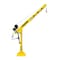Oz Lifting Products 1200 lb Tele-Pro davit crane with 2500 lb carbon steel brake winch OZTP1200DAV-HND2 - alternate 6