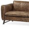 Homeroots 84" Dark Brown Rustic Leather Sofa 607319 - alternate 4