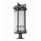 Z-Lite Fortis Sand Black 3 Light Outdoor Pier Mounted Fixture 5031PHXLR-533PM-BK - alternate 8