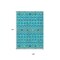 Homeroots 9' X 12' Teal Blue Ivory And Gold Geometric Washable Indoor Outdoor Area Rug 612224 - alternate 8