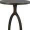 Homeroots 25" Bronze And White Aluminum Round Pedestal End Table 572179 - alternate 6