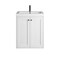 James Martin Vanities Chianti 24 in. Single Vanity, Glossy White, Matte Black, w/ White Glossy Composite Stone Top 533V24GWMBKWG - alternate 6