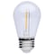 Satco S14 LED String Light Replacement Lamp, Medium Base, 2200K, Clear, 120V, 4PK S8027R1 - alternate 1