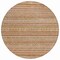 Homeroots 8' Terra Cotta And Rust Round Striped Washable Indoor Outdoor Area Rug 615388 - alternate 7