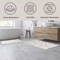 Lavish Home 2PC Bathroom Rug Set 100% Cotton Bath Mats w/ Textured Botanical Leaf Print for Boho Bathroom Decor ST-BATH5-BB - alternate 7