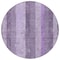Homeroots 8' Purple And Lilac Round Striped Washable Indoor Outdoor Area Rug 617844 - alternate 8