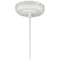 Sunlite Pendant Vintage Antique Style Fixture, Matte White Finish 07014-SU - alternate 3