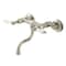 Kingston Brass Double-Handle Wall Mount Bathroom Faucet, Polished Nickel KS2116PL - alternate 1