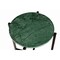Homeroots 21" Green and Black Marble and Metal Round End Table 632677 - alternate 9