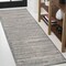 Jonathan Y Khalil Modern Berber Stripe Gray/Cream 2 ft. x 8 ft. Runner Rug MOH207G-28 - alternate 1