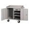 Pucel Mobile Cabinet Bench with 1 Drawer and 2 Shelves, Phenolic Casters, 36in W x 34in H x 26in D, Gray PC-36P-1424-1 - alternate 1