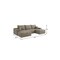 Homeroots 107" Camel Corduroy Modular Compression Foam Sofa With Ottoman And Toss Pillows 712981 - alternate 5