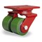 Hamilton Heavy Service Dual-Wheel Swivel Caster, 3 1/4" x 2" Duralast Polyurethane (95A) on Cast Iron Wheelss S-HS2-3D - alternate 1