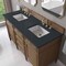 James Martin Vanities Brittany 60" Double Vanity, Pecan w/ 3 CM Charcoal Soapstone Silestone Top 655-V60D-PCN-3CSP - alternate 8