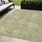 Homeroots 5' X 8' Sage And Green Damask Washable Indoor Outdoor Area Rug 603750 - alternate 1