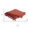 Homeroots 50" X 60" Burnt Orange Cotton Knitted Striped Throw Blanket with Tassels 518780 - alternate 5