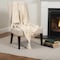 Homeroots 50" X 60" Natural Cotton Woven Geometric Throw Blanket with Tassels 518847 - alternate 3