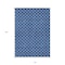 Homeroots 10' X 14' Blue And Ivory Geometric Washable Indoor Outdoor Area Rug 596182 - alternate 9