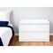 Homeroots 20" White Wood Two Drawer Nightstand 370734 - alternate 6