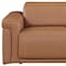 Homeroots 73in Chestnut and Black Italian Leather Power Reclining Loveseat 720486 - alternate 8