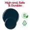 Smarty Had A Party 10 Navy Flat Round Disposable Plastic Dinner Plates 120 Plates, 120PK 830-N-CASE - alternate 10