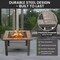 Pure Garden 6-Pc Outdoor Fire Pit Table Set, Black 50-104 - alternate 6