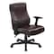 Office Star Products Exec Seating Faux Leather Mid Back Managers Office Chair, Chocolate FL91201-u2 - alternate 1