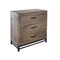 Homeroots 36" Brown Solid Wood Three Drawer Chest 524616 - alternate 9