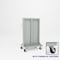 Pucel Portable Bin & Shelf Cart with Pegboard, 36 in W x 61 in H x 24 in D, Gray PBSC-P-36P - alternate 1