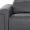 Homeroots 86in Dark Gray and Black Italian Leather Power Reclining Loveseat With Storage 720529 - alternate 9