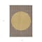 Homeroots 3' X 5' Brown And Beige Striped Washable Indoor Outdoor Area Rug 597151 - alternate 8
