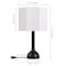 Jonathan Y Lisbet 21" Mid-Century Modern Tubular Gourd Resin LED Table Lamp with Octagonal Shade, Black JYL1160B - alternate 8