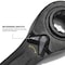 Klein Tools 4-in-1 Ratcheting Wrench Set, Metric, 2-Piece 68216M - alternate 6