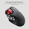 Elecom HUGE Trackball, Wireless USB, Customizable 8-Button, Large Soft Palm Rest, 52mm Ball, Windows, Mac M-HT1DRBK - alternate 6