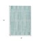 Homeroots 3' X 5' Turquoise And Pale Aqua Striped Washable Indoor Outdoor Area Rug 631569 - alternate 7