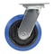 Vestil Elastic Rubber Swivel Caster 6 In. Diameter x 2 In. Width 770 Lb. Capacity Blue/Black CST-BB-6X2ER-S - alternate 6