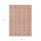 Homeroots 8' X 10' Salmon And Ivory Geometric Washable Indoor Outdoor Area Rug 595034 - alternate 8