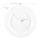 Smarty Had A Party Matte Milk White Round Plastic Dinnerware Value Set (120 Dinner Plates + 120 Salad Plates), 240PK 4850WH-VP-CASE - alternate 8