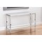 Homeroots 55" Silver Glass Frame Console Table 283430 - alternate 6