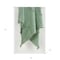 Homeroots Green Woven 100% Woven Textured Cotton Throw Blanket 518840 - alternate 6