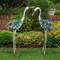 Pure Garden Metal Crane Garden Statues for Patio, Pond or Backyard Outdoor Decor, Set of 2 50-LG1293 - alternate 6