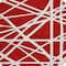 Homeroots 8' Red And Ivory Round Geometric Washable Indoor Outdoor Area Rug 600488 - alternate 7