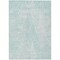 Homeroots 3' X 5' Aqua And Ivory Geometric Washable Indoor Outdoor Area Rug 577541 - alternate 5