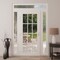 Vdomdoors Front Exterior Prehung Metal-Plastic Door Clear Glass / MANUX 8355 White Silk / Office Commercial a MANUX8355EXD-WS-W16+36+16xH80+12-RH-I - alternate 3