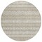 Homeroots 8' Beige And Ivory Round Southwestern Washable Indoor Outdoor Area Rug 587508 - alternate 7