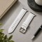 Elegani Alligator-Embossed Leather Watch Replacement Band Compatible with Apple Watch 42mm, White LSHQ-WHT-42mm - alternate 4