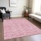 Homeroots 5' X 8' Pink And Ivory Geometric Washable Indoor Outdoor Area Rug 583379 - alternate 9
