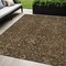 Homeroots 5' X 8' Chocolate Red And Green Floral Washable Indoor Outdoor Area Rug 604584 - alternate 1
