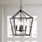 Jonathan Y Pagoda 12" 4-Light Classic Traditional Metal Cage Lantern LED Pendant, Oil Rubbed Bronze JYL7436A - alternate 16